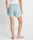 Women's Striped Poplin Boxer Sleep Shorts XS-3X, Created for Macy's