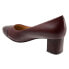 Trotters Kiki T1957-627 Womens Burgundy Narrow Leather Pumps Heels Shoes