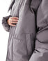 Stradivarius STR oversized puffer jacket in slate grey