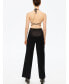 Women's Wide-Leg Satin Pants