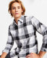 Men's Burke Regular-Fit Plaid Button-Down Shirt, Created for Macy's