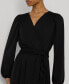 Women's Belted Stretch Jersey Dress