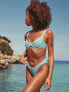 4th & Reckless X Amaka Hamelijnck Elsie crinkle high rise bikini bottom in cornflower blue