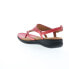 Softwalk Temara S2008-600 Womens Red Wide Synthetic Thong Sandals Shoes 6.5