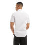 ASOS DESIGN short sleeve regular shirt in white