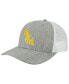 Men's Heather Gray, White William & Mary Tribe The Champ Trucker Snapback Hat