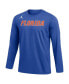 Men's Royal Florida Gators Logo Practice Performance Long Sleeve T-shirt