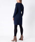 Women's Knitted Maternity Nursing Dress with Pockets