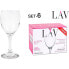 LAV Set of 6 Wine Glasses 200ml Empire