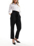 New Look paperbag waist formal trouser in black