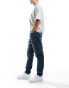 ONLY & SONS Yoke tapered fit jeans in dark blue wash