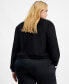 Trendy Plus Size Snap-Front Bomber Jacket, Created for Macy's