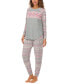 Women's 2-Pc. Printed Jogger Pajamas Set