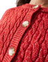 Nobody's Child chunky cardigan in red