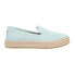 TOMS Carolina Platform Espadrille Slip On Womens Blue Flats Casual 10020686T-33