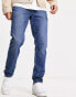 ASOS DESIGN – Schmale Stretch-Jeans in dunkler Waschung