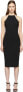 Alaxander Wang Bodycon Jersey Crisscross Back Black Dress S