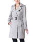 Women's Angie Water Resistant Hooded Trench Coat