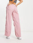 Stradivarius oversized poplin pant in pink