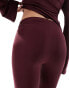 ASOS DESIGN slinky trouser co ord in wine