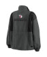 Women's Charcoal Cleveland Guardians Packable Half-Zip Jacket