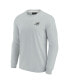 Men's and Women's Gray Miami Dolphins Super Soft Long Sleeve T-shirt