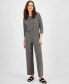 Women's Printed Wide-Leg Knit Pants, Created for Macy's