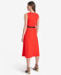 Women's Belted A-Line Dress