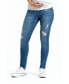 Maternity 30.5" Distressed Skinny Jean with Bellyband