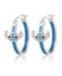 Lilo and Stitch Blue Crystal Enamel Hoop Earring