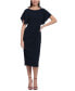 Women's Boat-Neck Faux-Wrap Dress