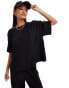 ONLY boxy plisse t-shirt co-ord in black