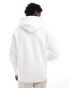 GANT archive shield logo embroid hoodie in white