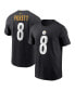 Men's Kenny Pickett Black Pittsburgh Steelers Player Name and Number T-shirt