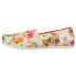 TOMS Alpargata Floral Slip On Womens Multi, White Flats Casual 10017809T