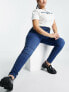 Only Curve Augusta high waisted skinny jeans in mid blue wash