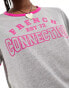 French Connection collegiate ringer t-shirt in grey marl