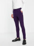 ASOS DESIGN super skinny tuxedo suit trousers in purple