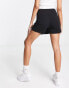 JDY asymmetric skort in black