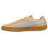 Puma Maison Kitsune X Suede Lace Up Mens Beige Sneakers Casual Shoes 381270-01