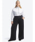 Plus Size Wide Leg Pant with Pintuck