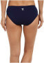 TYR 169338 Womens Mid Rise Hipster Bikini Bottom Swimwear Solid Navy Size 8