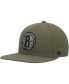 Men's Olive Brooklyn Nets Ballpark Camo Captain Snapback Hat