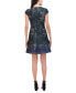 Women's Jacquard Fit & Flare Mini Dress