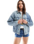 Levi's 90s crafted panelled denim trucker jacket in light blue