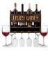 Enjoy Wine Wall Mounted Wine Rack with Wine Glasses, Set of 5