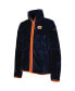 Women's Navy Auburn Tigers Fireside II Sherpa Full-Zip Jacket