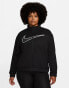 Nike Running Swoosh Run Plus Dri-FIT zip through fleece jacket in black