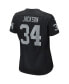 Women's Bo Jackson Black Las Vegas Raiders Game Retired Player Jersey