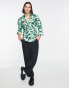 Twisted Tailor burgess shirt in neon green leopard print